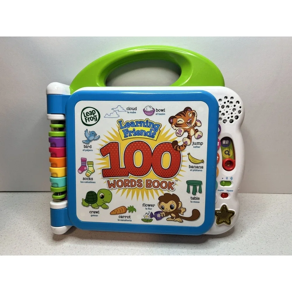 LeapFrog Learning Friends 100 Words Electronic Book Toddler Toy TESTED Works